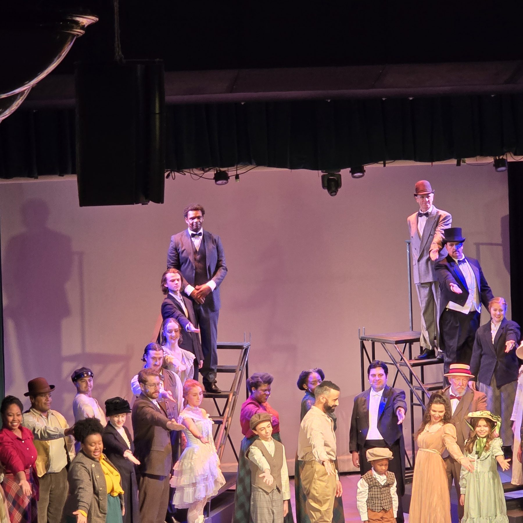 Clifton Develle Cameron as Booker T. Washington in Ragtime